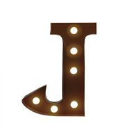 LED Metal Letter Lights Free Standing Hanging Marquee Event Party D?cor Letter J