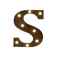 LED Metal Letter Lights Free Standing Hanging Marquee Event Party D?cor Letter S