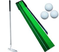 Golf Practice Green Putting Mat - Golf Putter Trainer - 250cm x 55cm