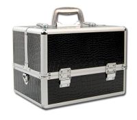 Nova Portable Cosmetic Beauty Makeup Carry Case Box - Black