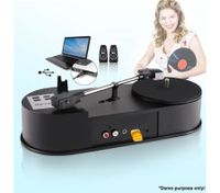 Vinyl Record to MP3 USB Turntable Converter