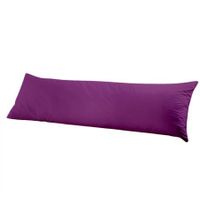DreamZ Body Full Long Pillow Luxury Slip Cotton Maternity Pregnancy 150cm Plum