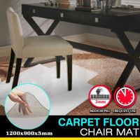Home Office Room Work Carpet Chair Mat Computer Floor Protector 120x90cm