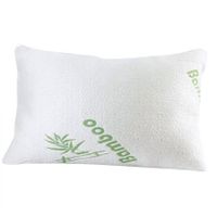 2x DreamZ Luxury Natural Memory Foam Bed Pillows Bamboo Fabric Cover 70x40cm