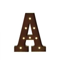 LED Metal Letter Lights Free Standing Hanging Marquee Event Party D?cor Letter A