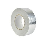 Reinforced Aluminium Foil Tape Insulation Heating Duct Silver 50mm x 50M 5 Pack