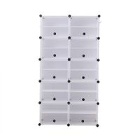 Cube Cabinet DIY Shoe Storage Cabinet Organiser Rack Shelf Stackable 10 Tier