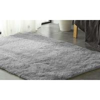 Designer Soft Shag Shaggy Floor Confetti Rug Carpet Home Decor 80x120cm Grey