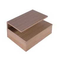 Levede Bedside Tables LED Side Table Storage Drawer Nightstand Wood Oak X2