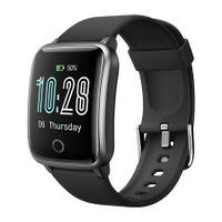 Smart Watch, Fitness Tracker with  Android And iOS for Women Men(Black)