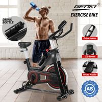 Genki YB-LS01 Exercise Bike Indoor Spin Bike Stationary Bike Home Gym Bike with LCD Monitor