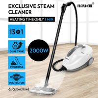 Maxkon 2.1L High Pressure Carpet Floor Window Steam Cleaner Mop White
