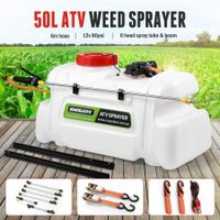 50L High-Pressure ATV Weed Sprayer Jet & Stream Spray Garden Lawn Grass Boom Wand