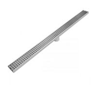 900mm Bathroom Shower Square Pattern Grate Drain w/Centre Outlet