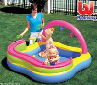 Bestway Childrens Inflatable Swimming Pool with 6 Balls and 3 Rings