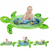 Tummy Time Water Mat,Inflatable Baby Water Mat Newborn Infant Toys Gifts for baby Boy Girl(Sea Turtle Shape)
