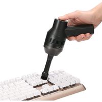 Rechargeable Mini Vacuum Cordless Vacuum Desk Vacuum Cleaner (Black