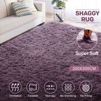 Rectangle Shaggy Rug Shag Rug Floor Fluffy Carpet Soft Mat For Bedroom Living Room