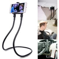 Cell Phone Holder, Universal Mobile Phone Stand, Lazy Bracket, DIY Flexible Mount Stand with Multiple Function (Black)