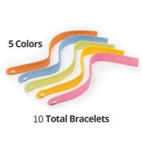 Mosquito Bracelet for Adults (10 Pack) - Mosquito Bands for Kids and Travel - DEET Free Insect and Bug Bracelets Made with Natural Plant Based Ingredients