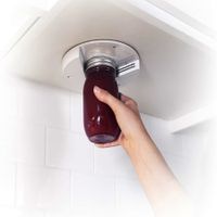 Jar Opener-Under Cabinet Jar Lid & Bottle Opener-Great for Seniors & Weak or Arthritic Hands