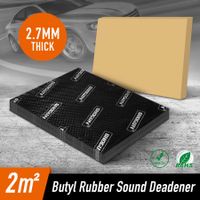Butyl Sound Deadener Car Deadening Insulation Mat Automotive Proofing Noise Shield Truck Vibration  2.7mm Rubber s 2m² 10Pcs