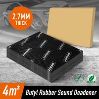 Butyl Sound Deadener Insulation Car Deadening Mat Automotive Proofing Noise Shield Truck Vibration 2.7mm Rubber 4SQM 20Pcs