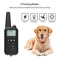 Dog Training Collar with Beep, Vibration, Shock and Light Training Modes, Rechargeable Dog Shock Collar with Long Remote Range, Waterproof