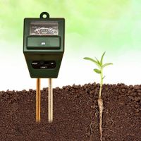 Soil pH Meter, MS02 3-in-1 Soil Moisture/Light/pH Tester Gardening Tool Kits for Plant Care, Great for Garden, Indoor & Outdoor Use (Green)