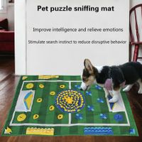 Pet Sniffing Dogs Football Playground Toy Blanket Detach Fleece Pads Training Feed Anti-bite Mat Snuffle Splicing for Pet Lover