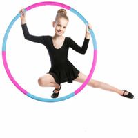 Kids Hoola Hoop Detachable & Size Adjustable, Professional Weighted Colorful Hoola Hoop,Premium Quality Professional Hula Rings for Kids,Gymnastics,Adults Fitness,Girls,Boys