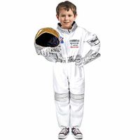 Children's Astronauts Costume Space Pretend Dress up Role Play 3-6years old