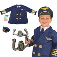 Children's Pilot Role Play Costume Pretend Dress up Role Play 3-6 years old
