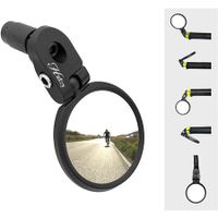 Bar End Bike Mirror, Stainless Steel Lens, Safe Rearview Mirror