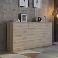 9 Chest of Drawers Cabinet Sideboard Dresser Bedroom Storage Units Oak