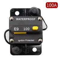 100A AMP Circuit Breaker Fuse Reset 12-48V DC Car Boat Auto Waterproof