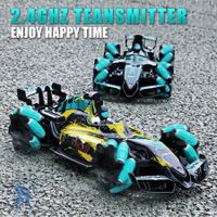 2021 Newest RC 2.4G remote control car toy drift racing high speed small spray stunt led spary music 3 in 1 car
