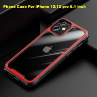 Designed for iPhone 12/12 pro Shockproof Protective Phone Case Slim Thin Cover (6.1'') -Red