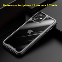 Designed for iPhone 12 pro max Shockproof Protective Phone Case Slim Thin Cover (6.7'') -Grey