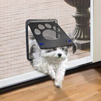 Pet Door for Screen Door Lockable Pet Door for Small Dogs Cats - Small (Inside - 8.25"