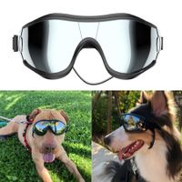 Dog Sunglasses Dog Goggles, UV Protection Wind Protection Dust Protection Fog Protection Pet Glasses Eye Wear Protection with Adjustable Strap for Medium or Large Dog