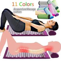 Acupressure Mat and Pillow Set for Back/Neck Pain Relief and Muscle Relaxation 
