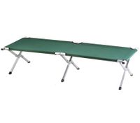 Camping Bed - Foldable with Carry Bag - 190cm x 64cm - Green