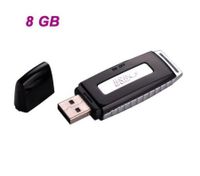 G3 Rechargeable USB Flash Drive / Voice Recorder - Black (8GB)
