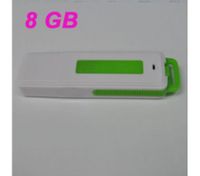 UR08 USB 2.0 Rechargeable Flash Drive Voice Recorder - Green (8GB)