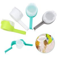 Food Bags Clips, Bag Sealing Clips with Discharge Nozzles Plastic Bag Moisture Sealing Clamp Food Saver Kitchen Snack Tool 4pcs