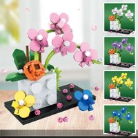 DIY Flowers Bouquet Building Blocks Romantic Flower Plant 267+pcs