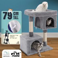 79cm Multi-Level Cat Gym Climbing Tree Cat Condo Sisal Scratching Posts