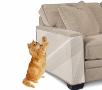 Anti Cat Scratcher Guard Cat Scratching Post Furniture Couch Sofa Protector Cat Scraper Deterrent Tape Paw Pads Carpet Protector