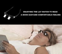 Lazy Glasses Bed Prism Glasses Lazy Spectacles Horizontal Glasses High Definition Glasses Prism Periscope Lie Down Eyeglasses for Reading and Watch TV in Bed Unisex